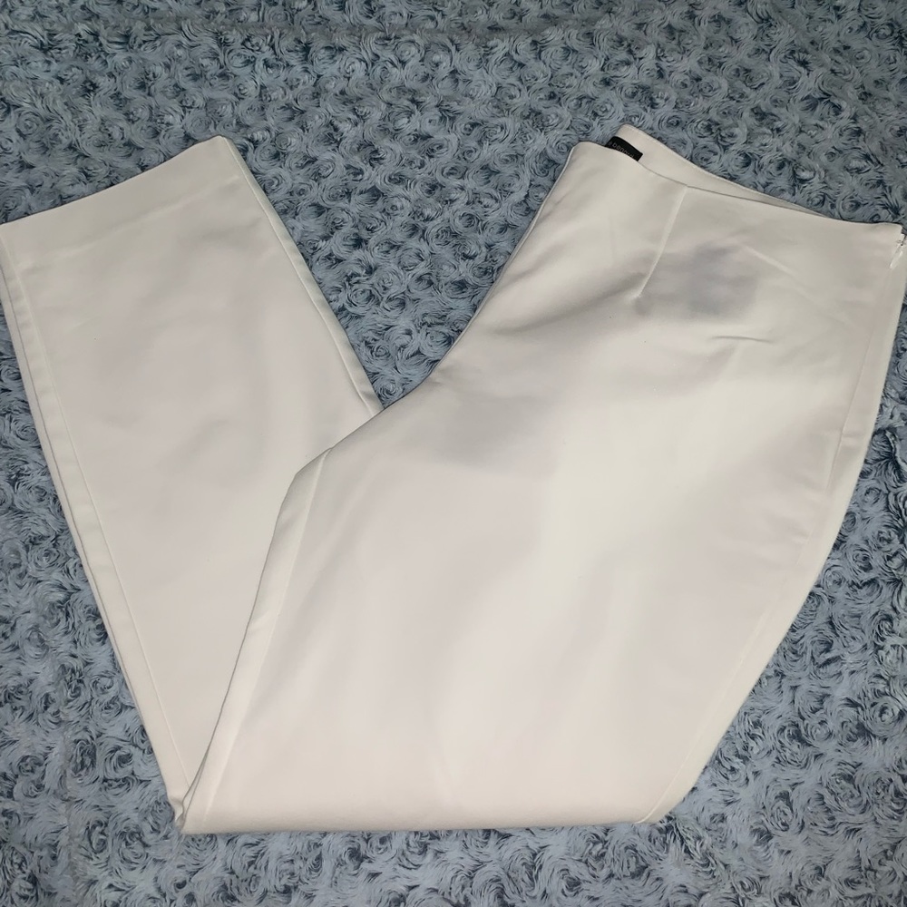 White Harve Benard straight leg pant